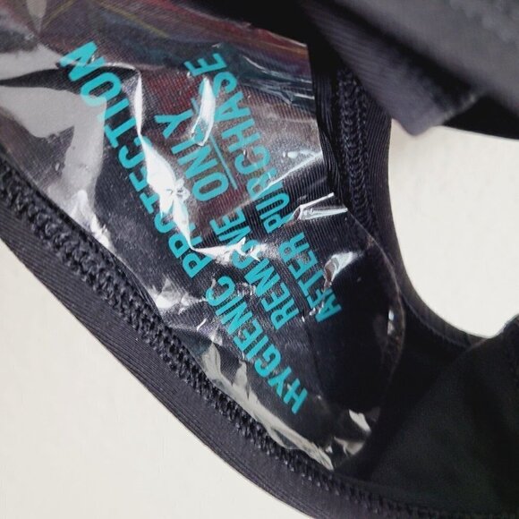 Calia Swim One Piece 14 Swimsuit Bathing Suit Black Tropical Padded Shelf Bra - Picture 4 of 6